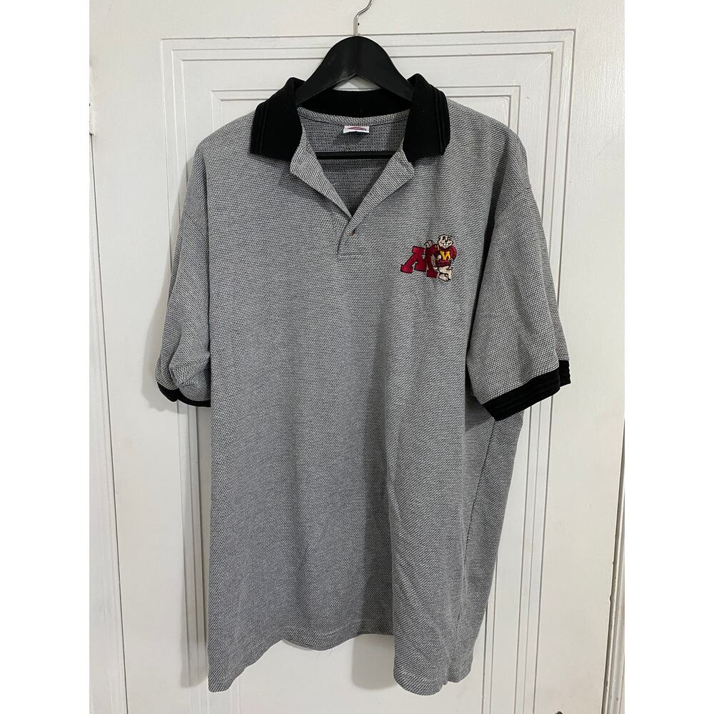 Retro Golden Gophers Polo Shirt Men's Size XL